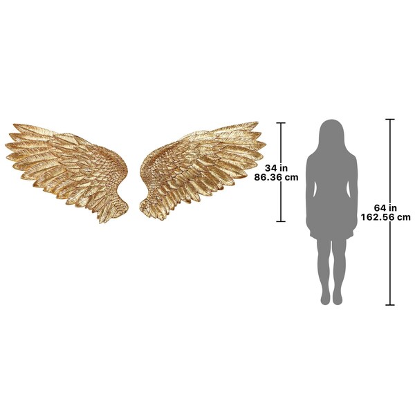 Design Toscano Heaven's Wingspan Interactive Angel Wings Wall